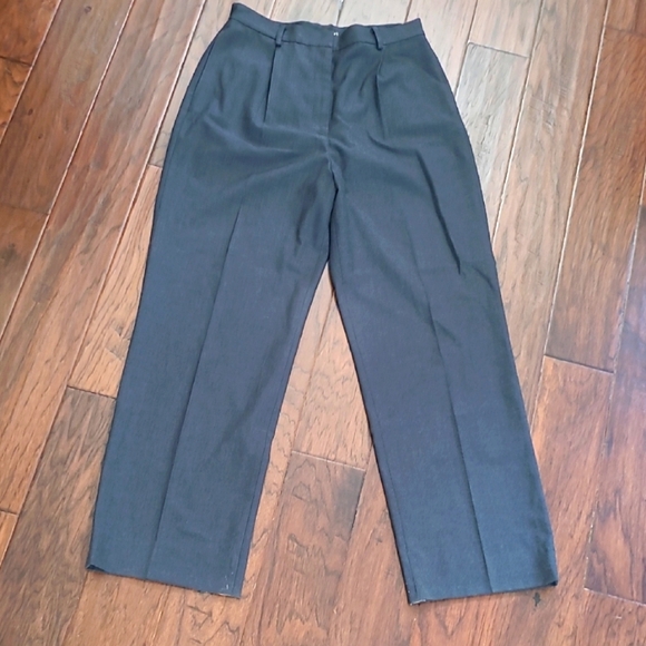Eddie Bauer Classic Fit Dark Charcoal Grey Trousers size 12 - Picture 1 of 9